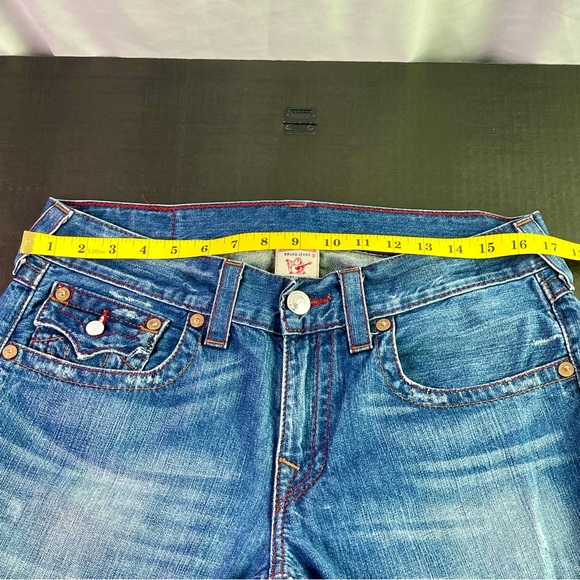 True Religion Classic Blue Jeans Ricky Straight Leg Size 32 - Picture 10 of 15